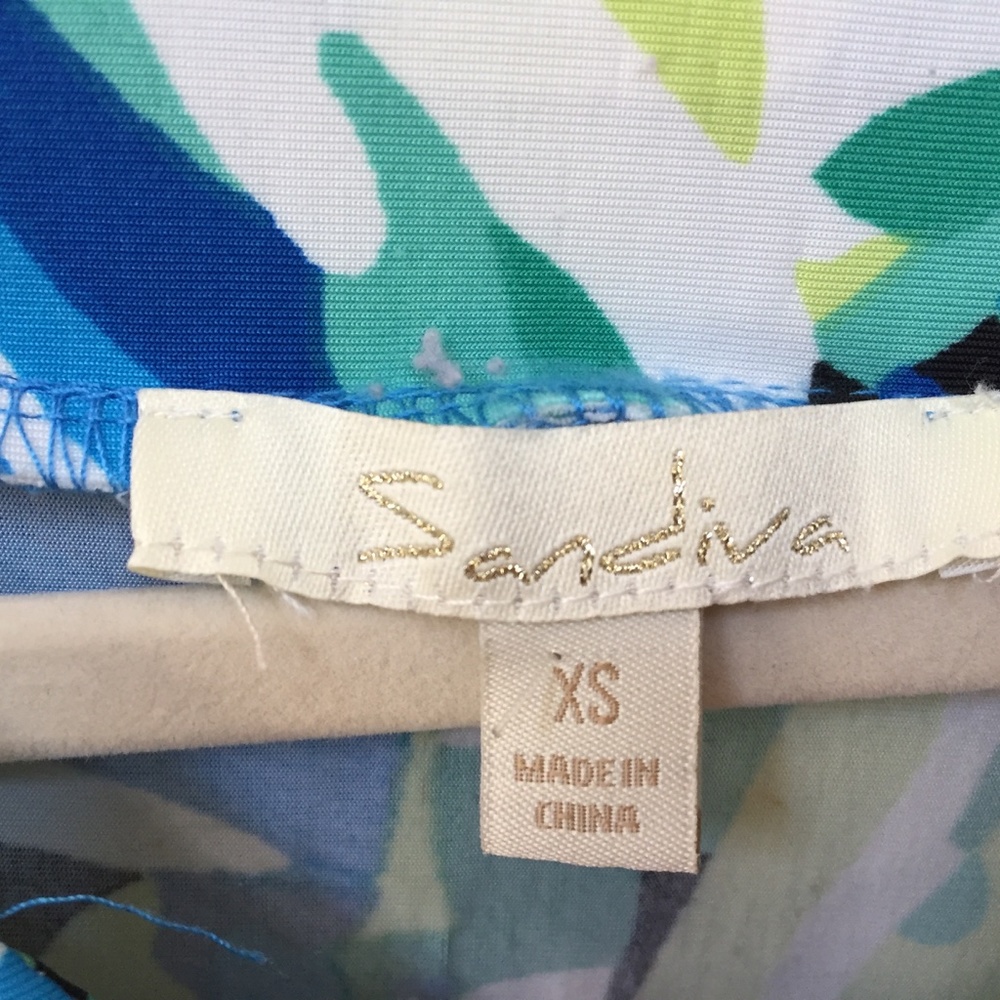 Sandiva Blue & Green Dress Coverup - Picture 6 of 14
